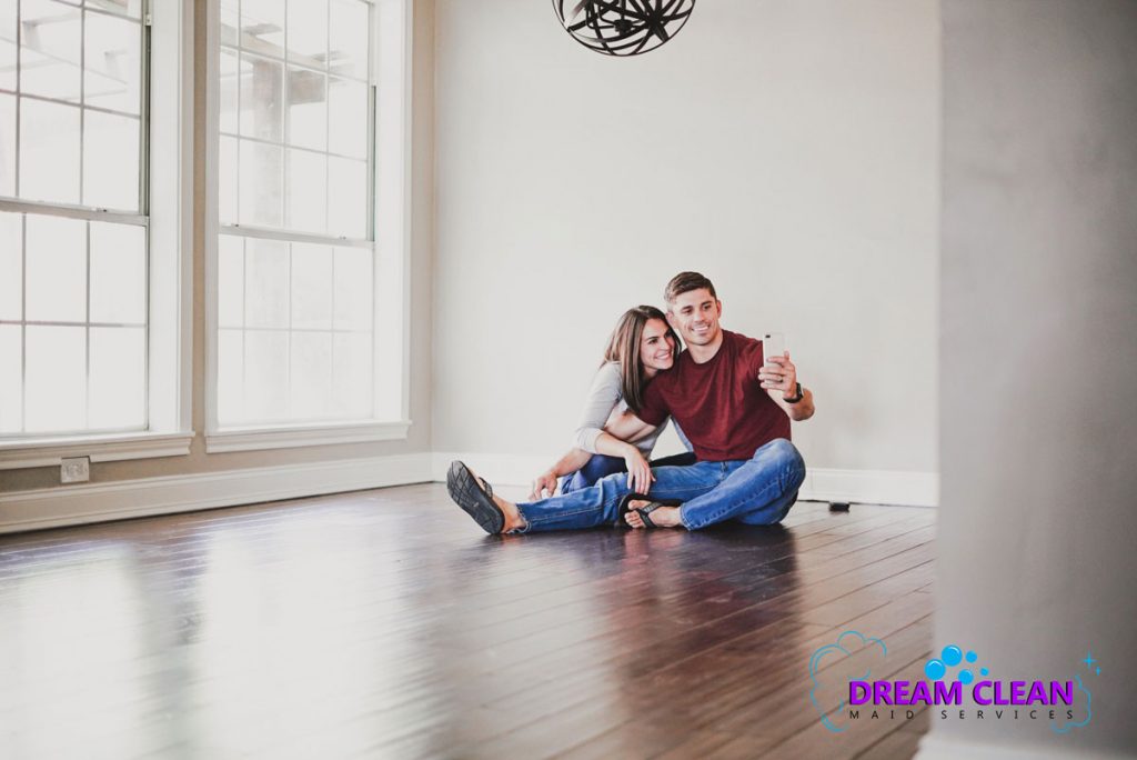 Young Couple Sitting on Floor